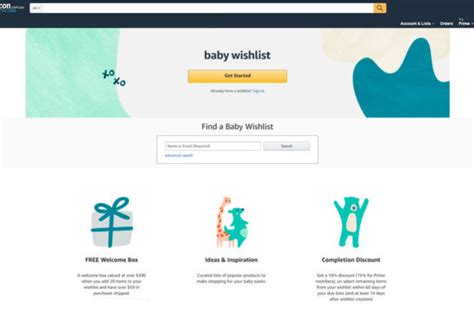 amazon wish list baby